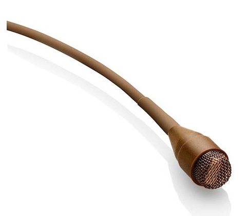 Miniature Omnidirectional Microphone With 3-Pin Lemo For Sennheiser, Brown