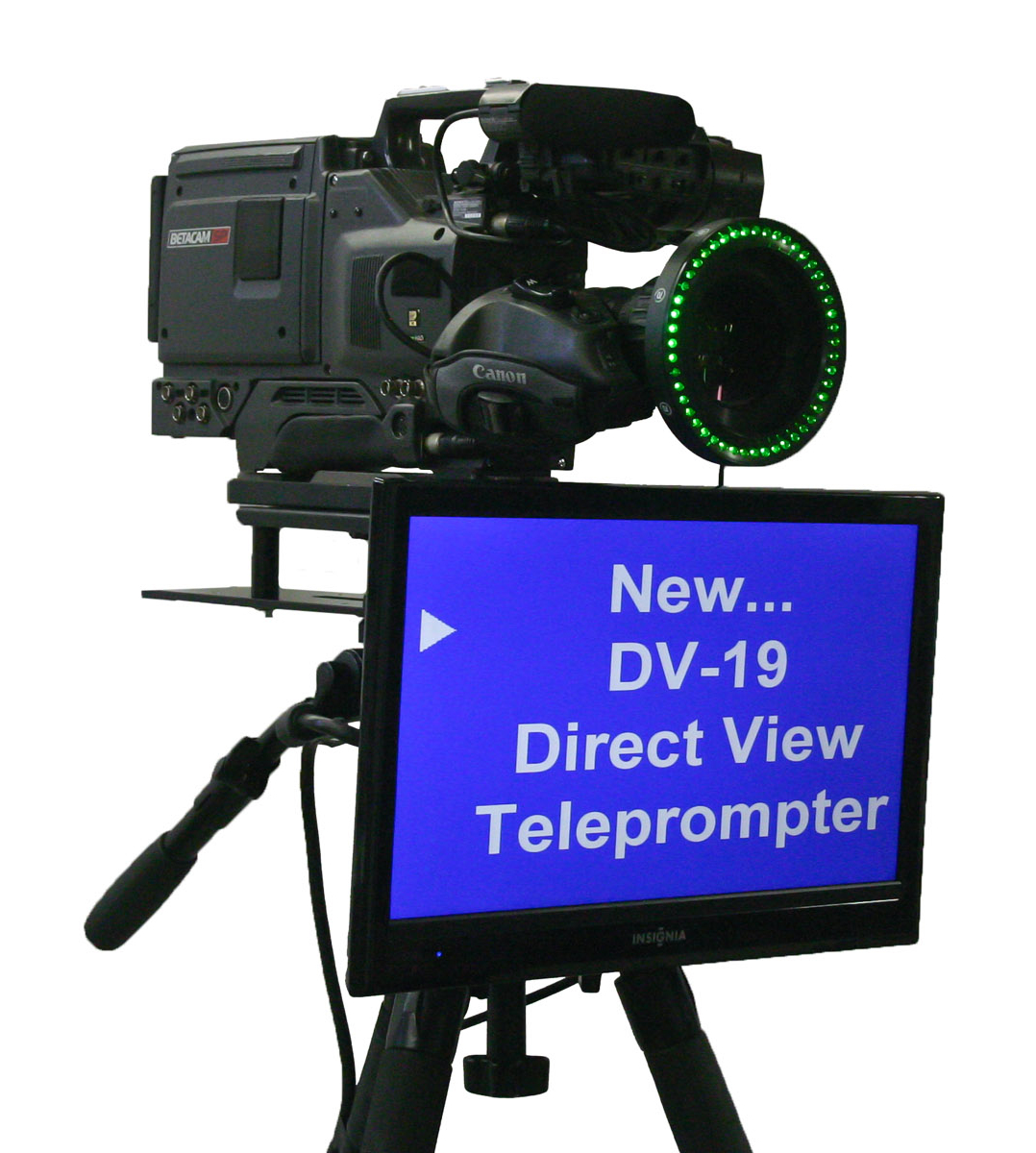 19" Direct View Teleprompter LCD Monitor with Prompting Software