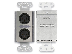 Active Two-Pair Sender Dual Microphone Preamplifier With Black Front-Panel Laminate