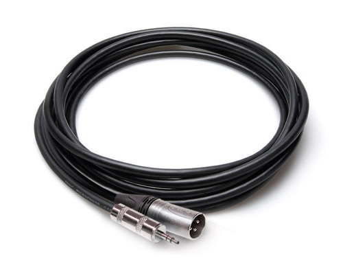 Camcorder Microphone Cable, Hosa 3.5 mm TRS to Neutrik XLR3M