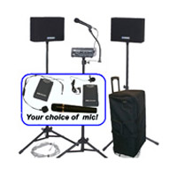 Wireless Voice Carrier System with Handheld Microphone