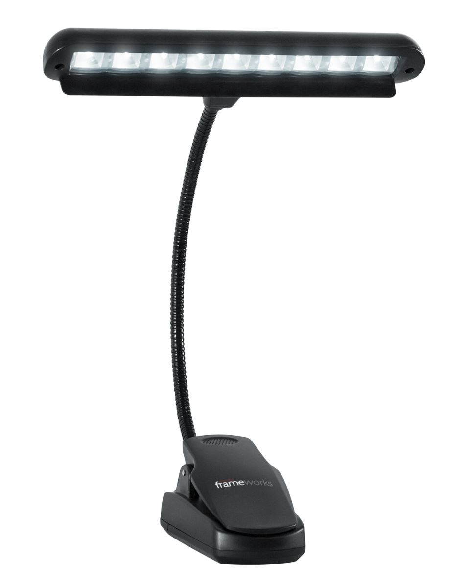 Frameworks Clip-on LED Music Lamp with Adjustable Neck