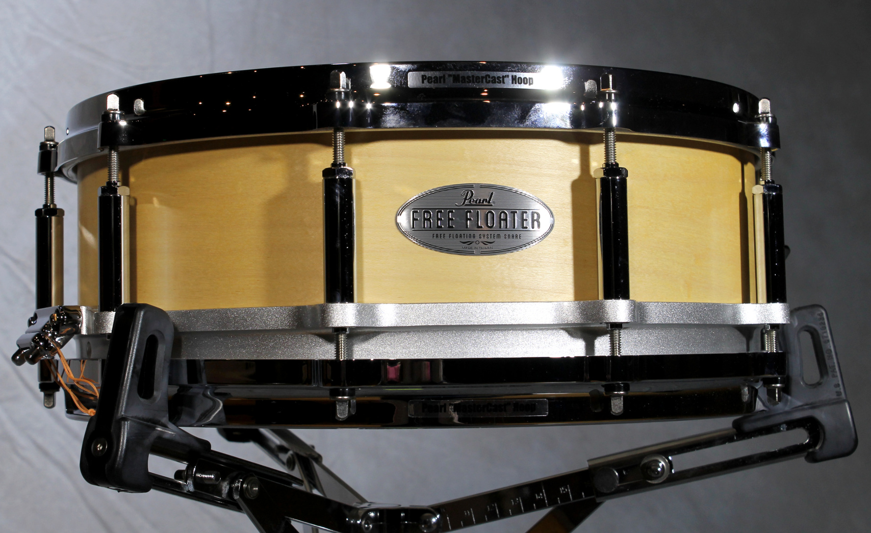 Free Floating 14"x5" Snare Drum, Natural Maple