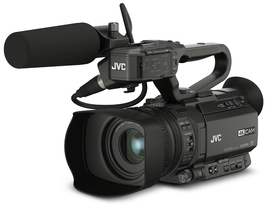 4KCAM Compact Handheld Camcorder with Integrated 12x Lens and Free Mic