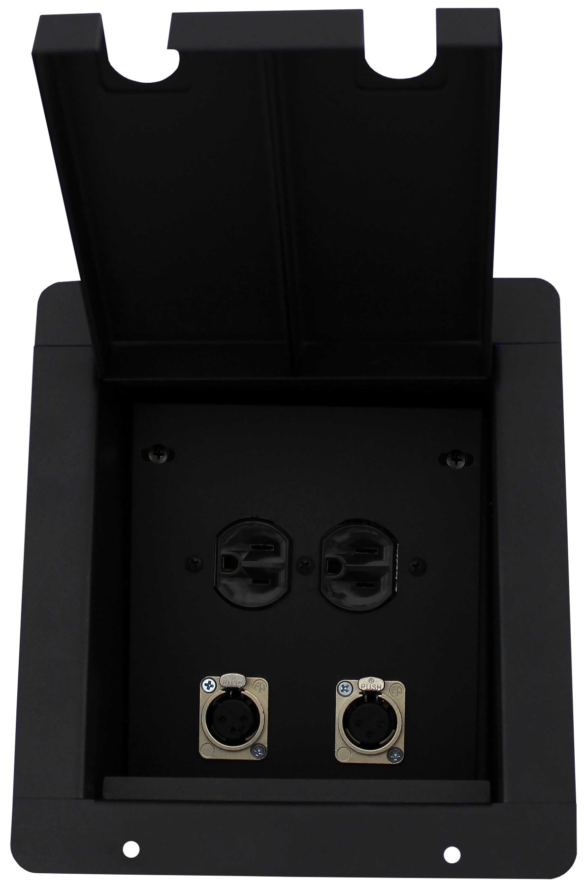 Sound Pocket with 2-XLRF and 1-Duplex AC Connector