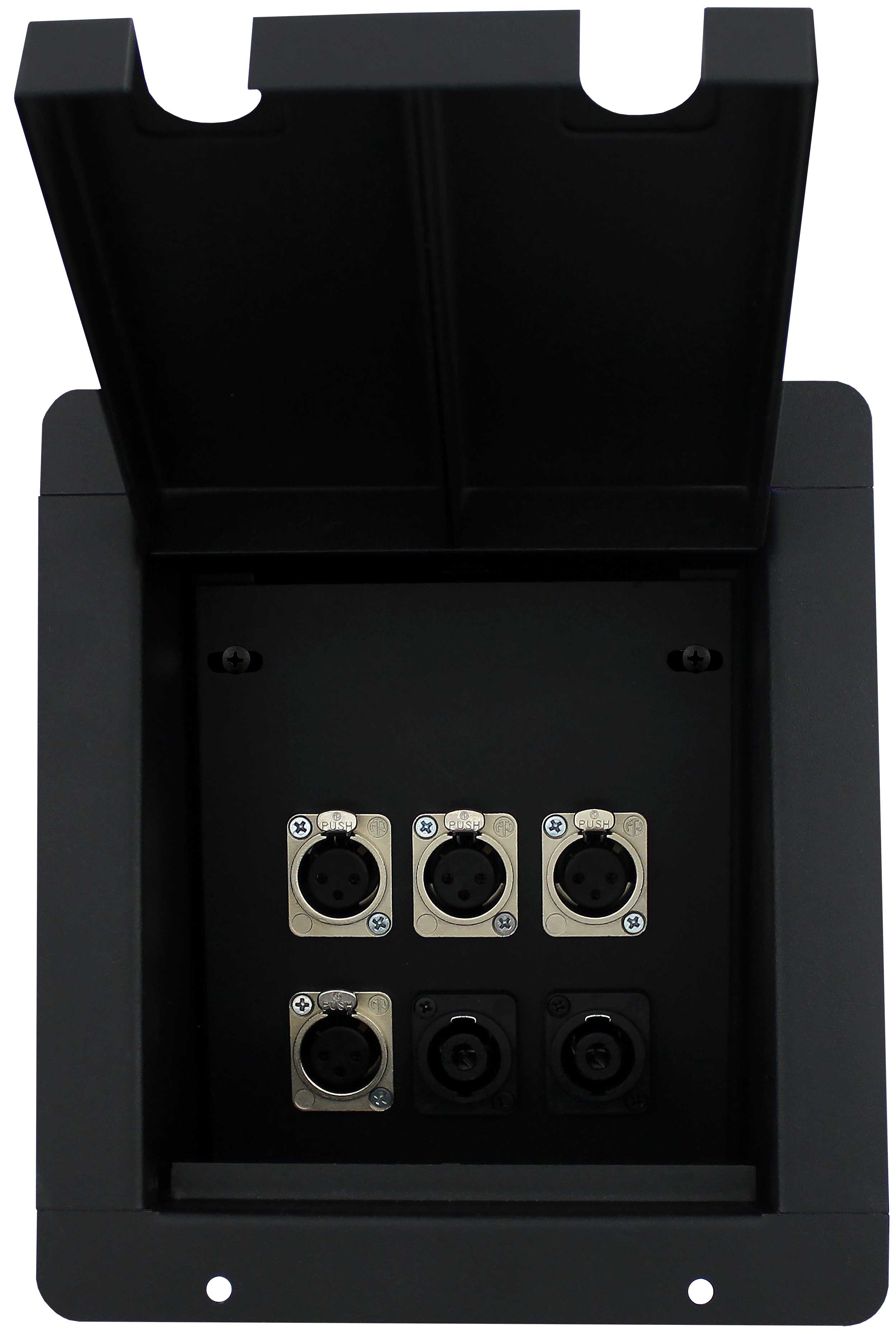 Sound Pocket with 4-XLRF and 2-NL4 Connectors