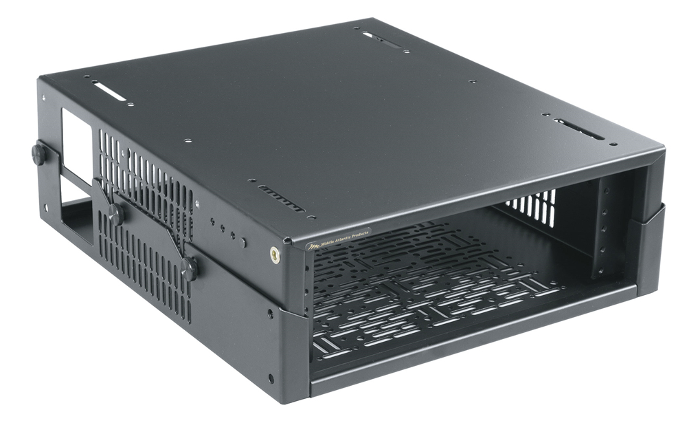 Low-Profile Height-Adjustable Surface Mount Rack, Half-Rack Version