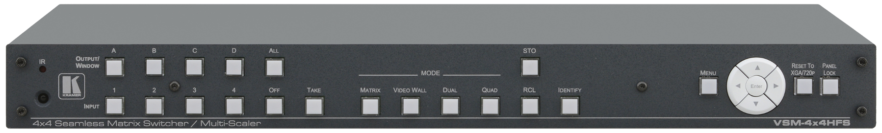 4x4 Seamless Matrix Switcher/Multi-Scaler