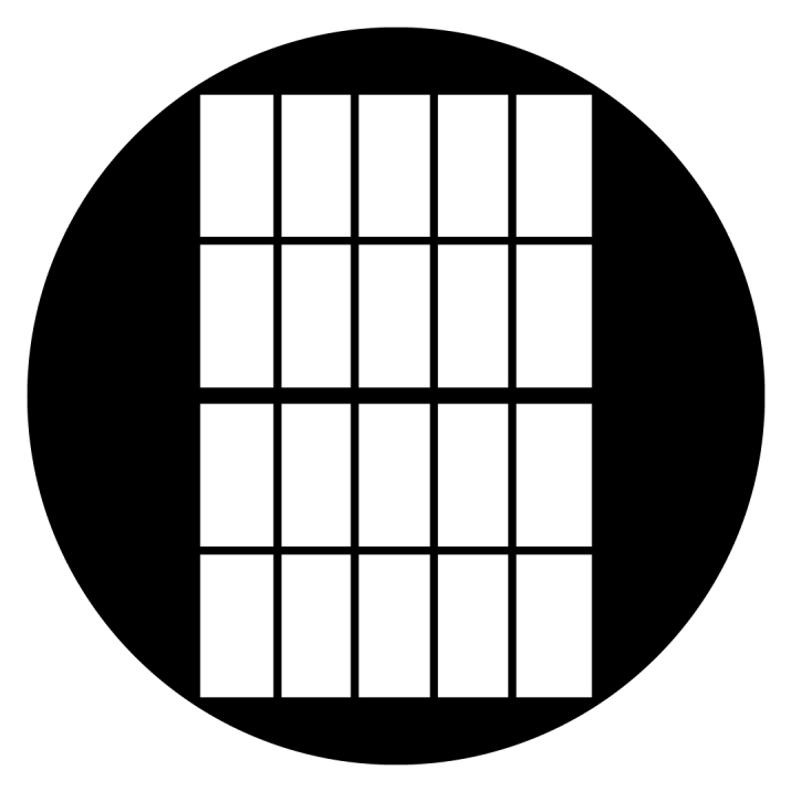 "Window Standard" Pattern Steel Gobo