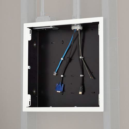 Large In-Wall Storage Box with White Flange