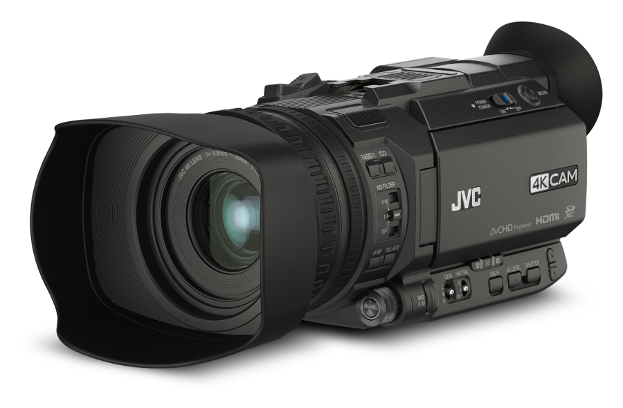 4KCAM Compact Handheld Camcorder with Integrated 12x Lens & FREE Mic
