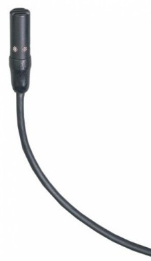 Subminiature Cardioid Condenser Lavalier Microphone, less Power Module, Unterminated