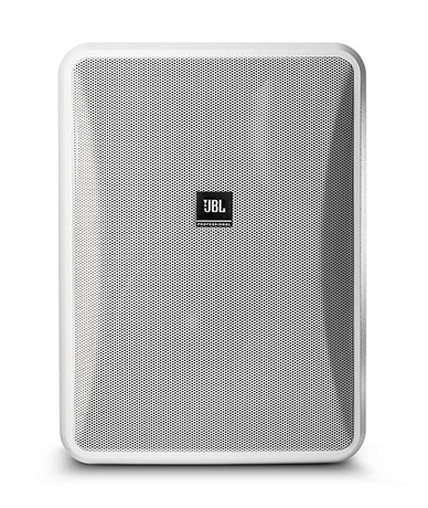 High Output Indoor/Outdoor, Background/Foreground Low Impedance Speaker, White, Sold In Pairs