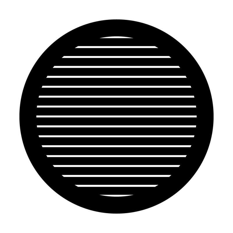 Thin Horizontal Lines Steel Gobo