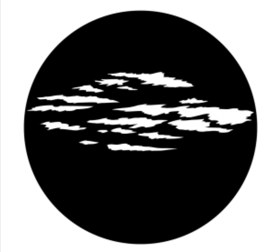 Somber Clouds Steel Gobo