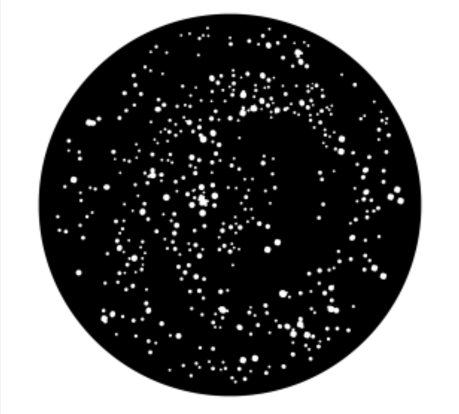 Galaxy Stars Steel Gobo
