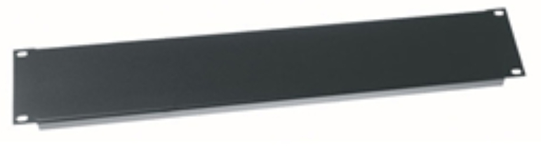 2 Space Economy Rack Panel, Black, Steel, Flanged