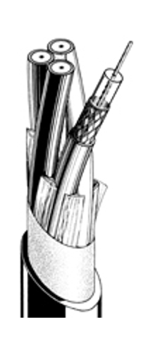 1640 ft 5-Channel 75 Ohm V-3C Series Video Coaxial Cable