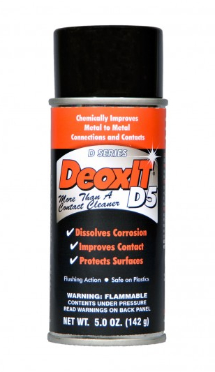 5 oz Bottle of DeoxIT 5% Solution Spray