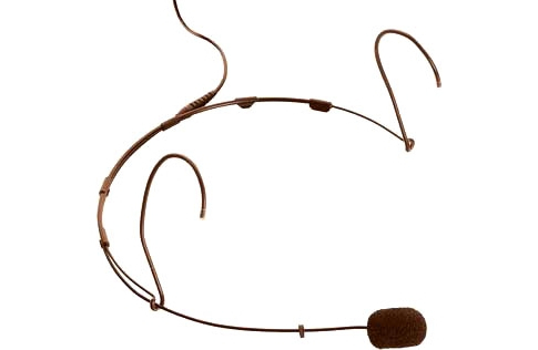 Dual Ear Directional Headset Microphone With Hardwired TA4F For Shure