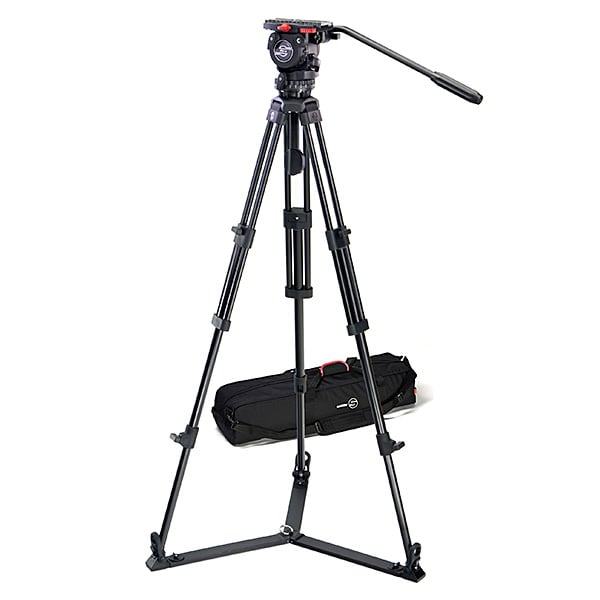 Fluid Head FSB 6 System with Ground Spreader and ENG 75/2 D Tripod