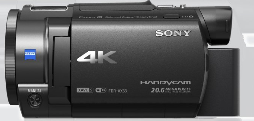 AX33 4K Handycam® with Exmor R® CMOS sensor