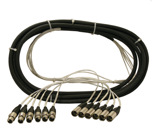 10 ft MT Series 4 Channel XLRF to XLRM Snake