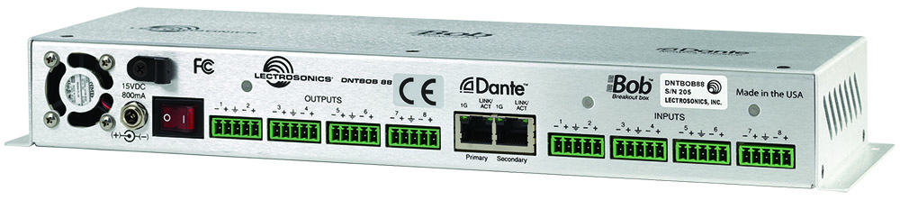 Dante Interface With 8 IN, 8 OUT Line Level