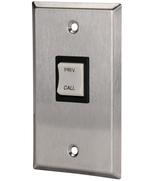 Single-Gang Call-In Station Switch with Privacy Function