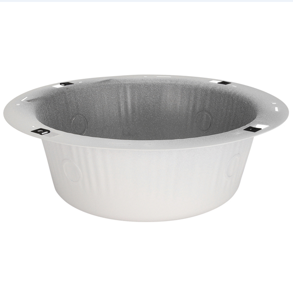 8" Universal Backbox for Speaker Installation, Round