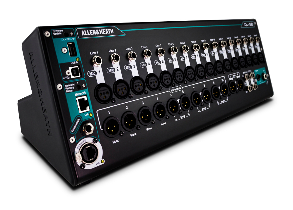 Portable 18 IN / 14 OUT Digital Mixer With Remote Wireless Controll