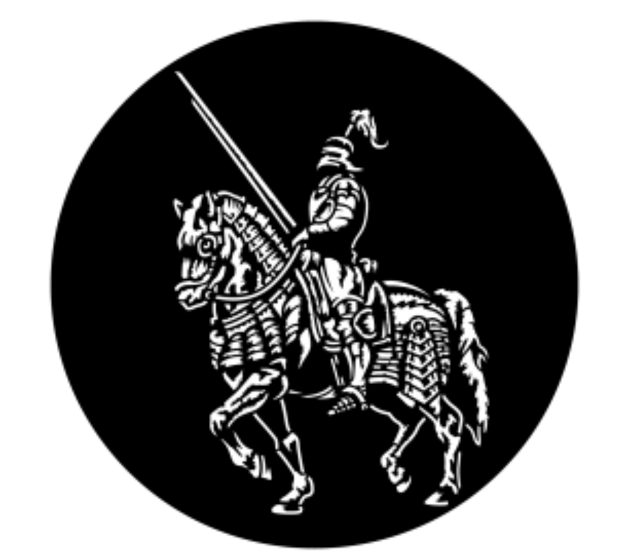 Knight on a Horse Steel Gobo