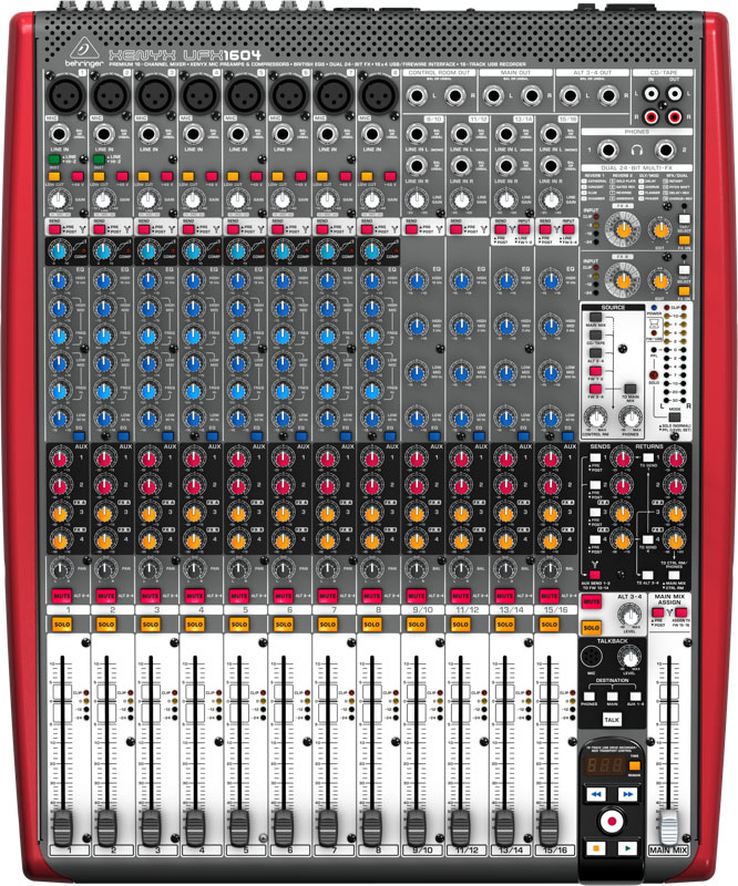 16-Input USB/Firewire Mixer