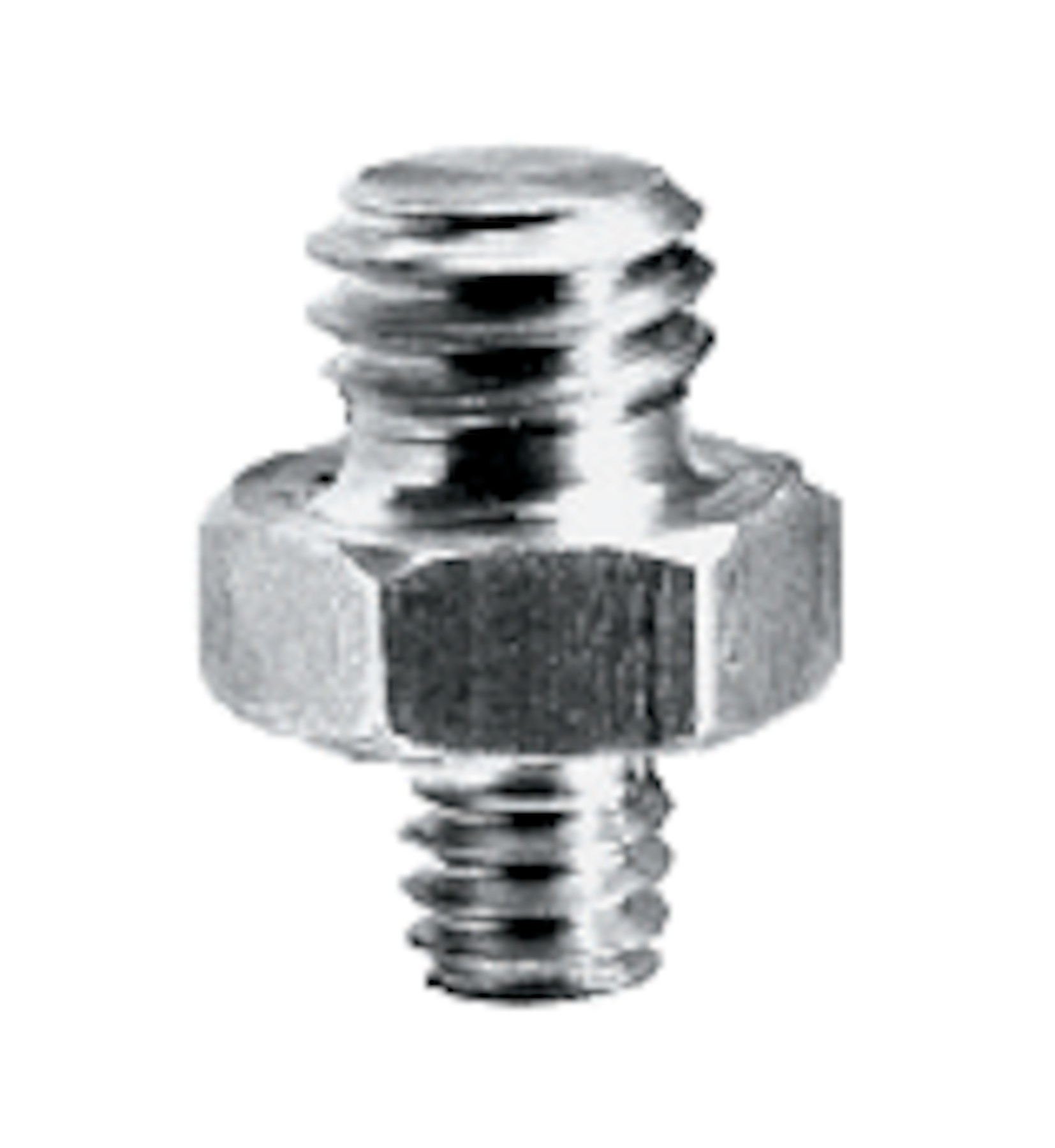 Short Adapter Spigot with 1/4" and 3/8" Screws
