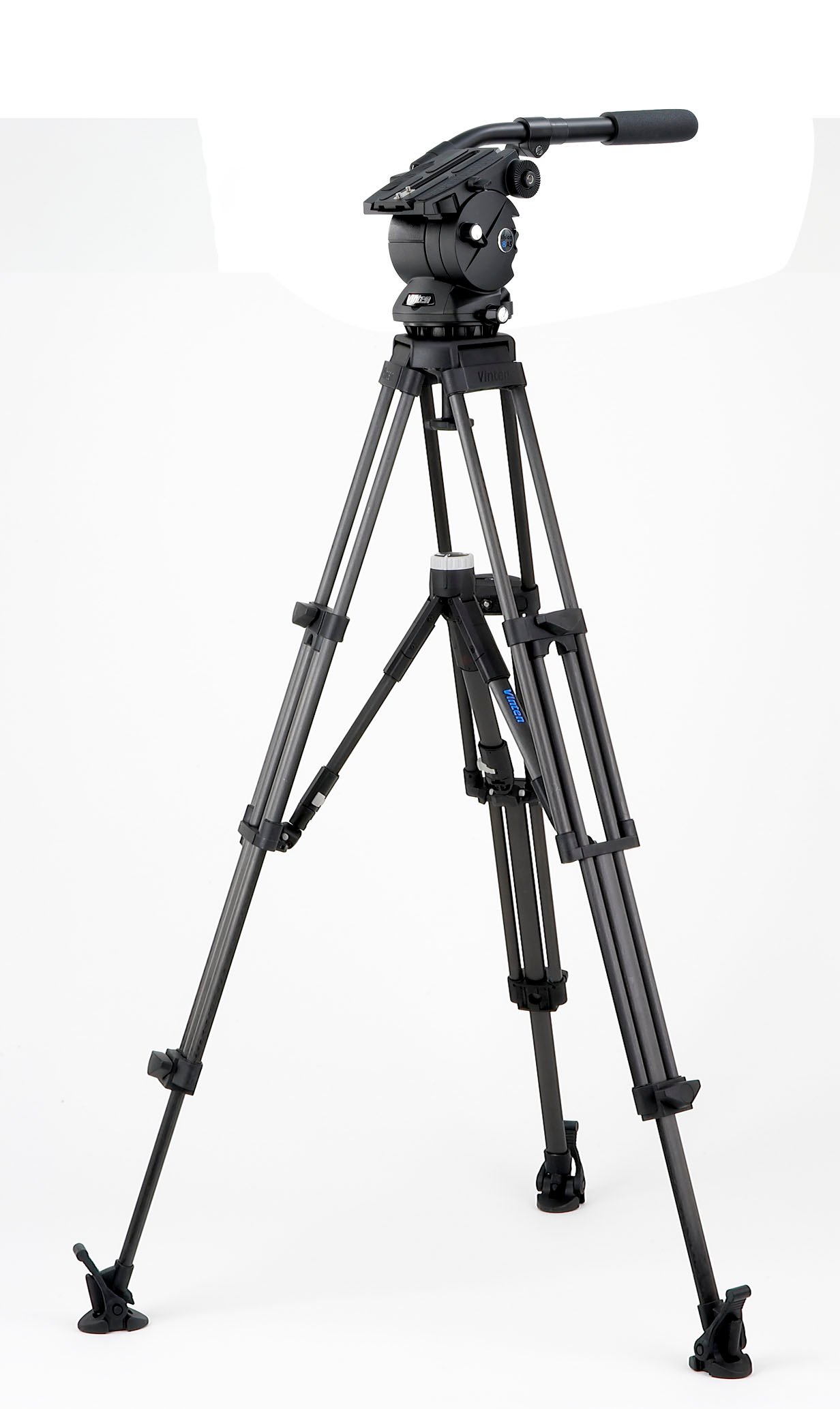 with Two-Stage CF Pozi-Loc Tripod, Ground Spreader, and Soft Case
