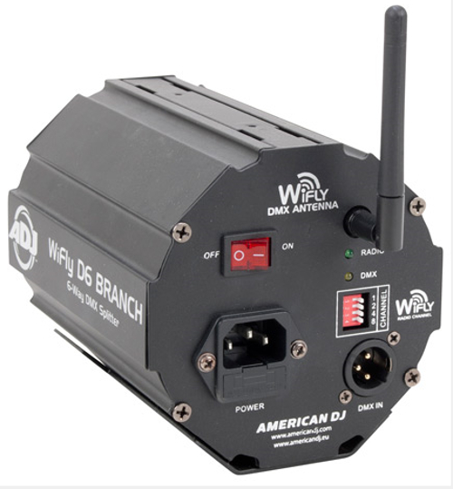 6-Way Wireless DMX Splitter/Amplifier with WiFLY Transceiver