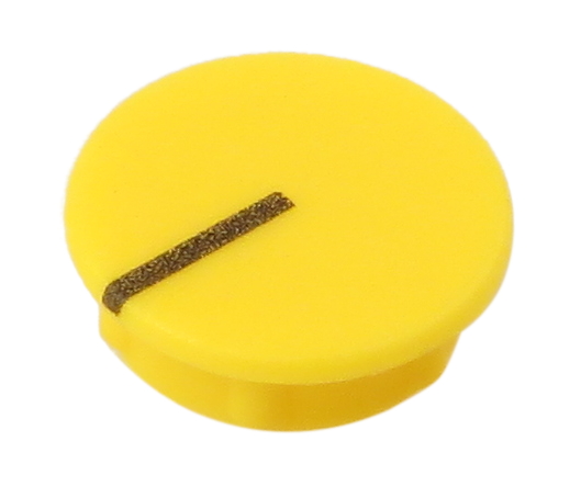 15mm Yellow Knob Cap for ISA220, ISA430, and ISA1