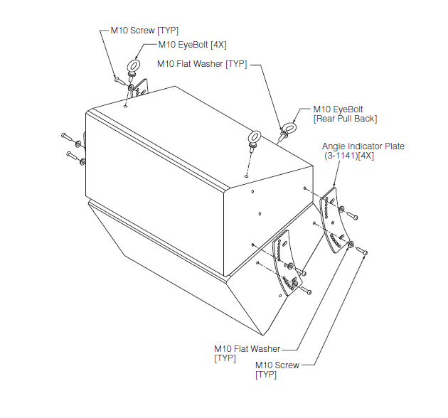 Vertical Array Frame for IF2115 Speakers (Except AS Model), Black