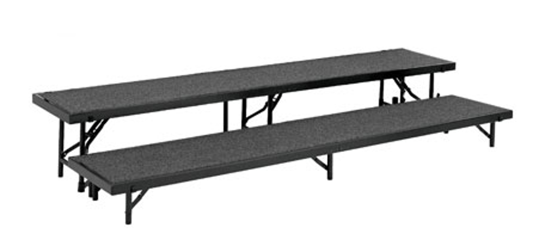 Riser, 2 Level Tapered & Carpeted, Includes: RT8C, RT16C