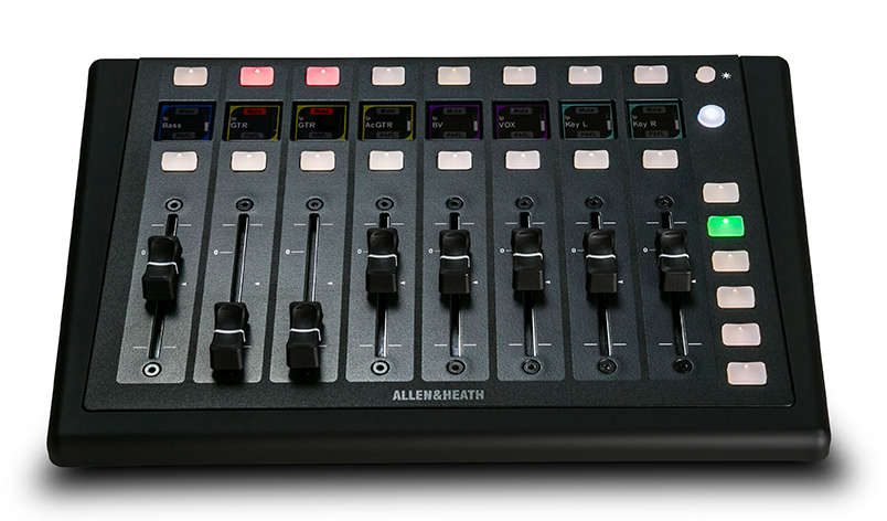 dLive Remot Controller with 8 Motorized Faders and 6 Band and 16 Soft Key