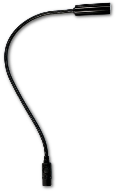 18" 3-pin XLR High-intensity Gooseneck Lamp