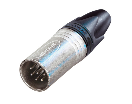 6-Pin Male XLR Connector with Nickel Housing