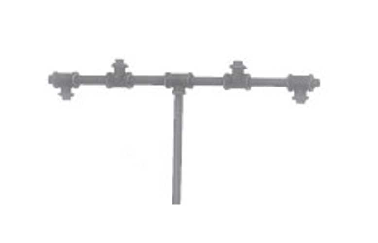 18" Crossbar with Two Sliding Tees