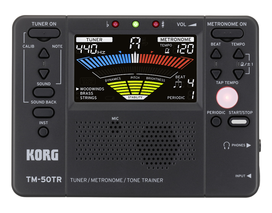 Tuner / Metronome / Tone Trainer, Silver