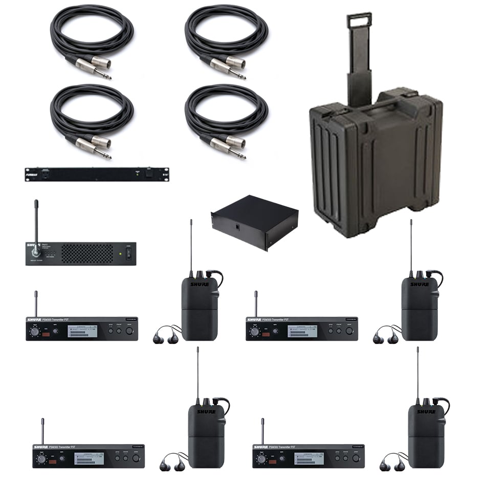 PSM 300 Series Wireless In-Ear Monitor System Bundle with P3TR112GR-G20 Systems and Accessories