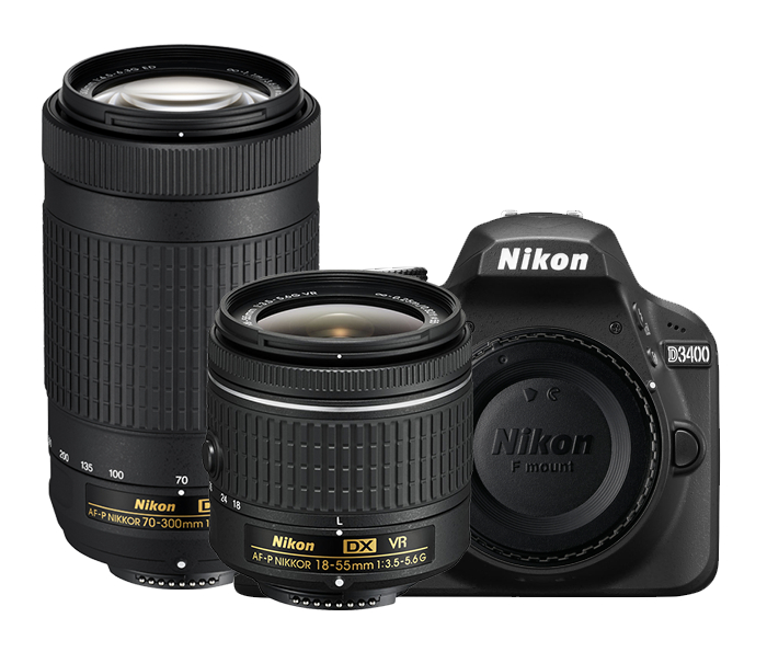 DX-Format 24.2 MP DSLR with 2 NIKKOR Lenses