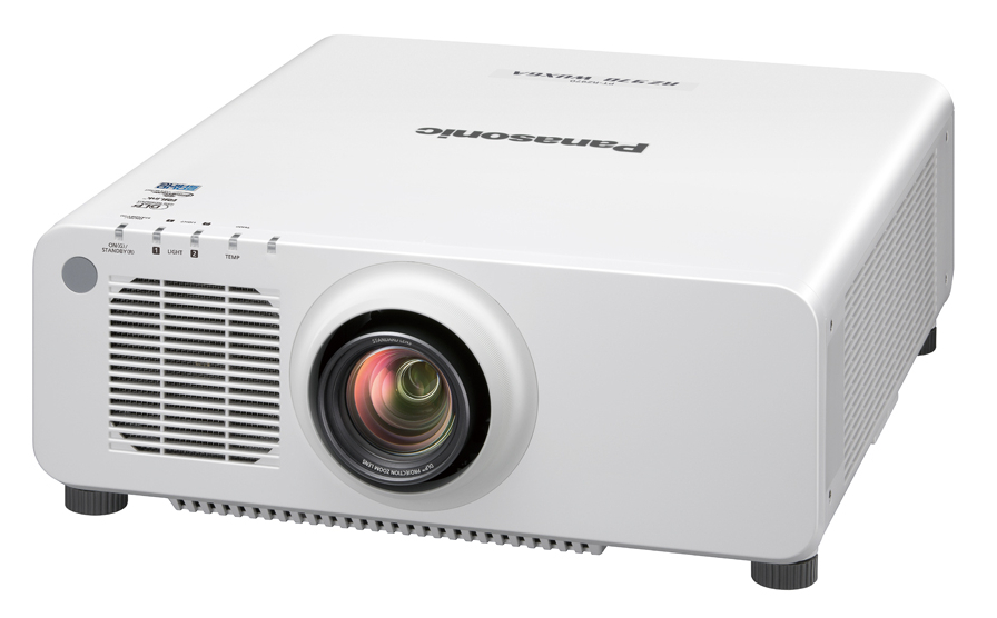 10,000 Lumen Single Chip DLP Laser Projector In White with Lens