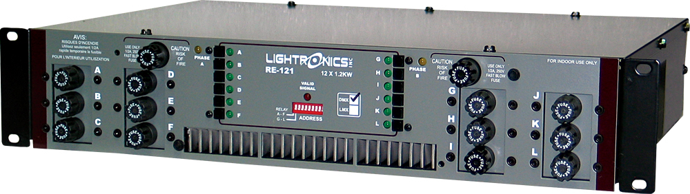 12 Ch, 1200W Rack Mount Dimmer