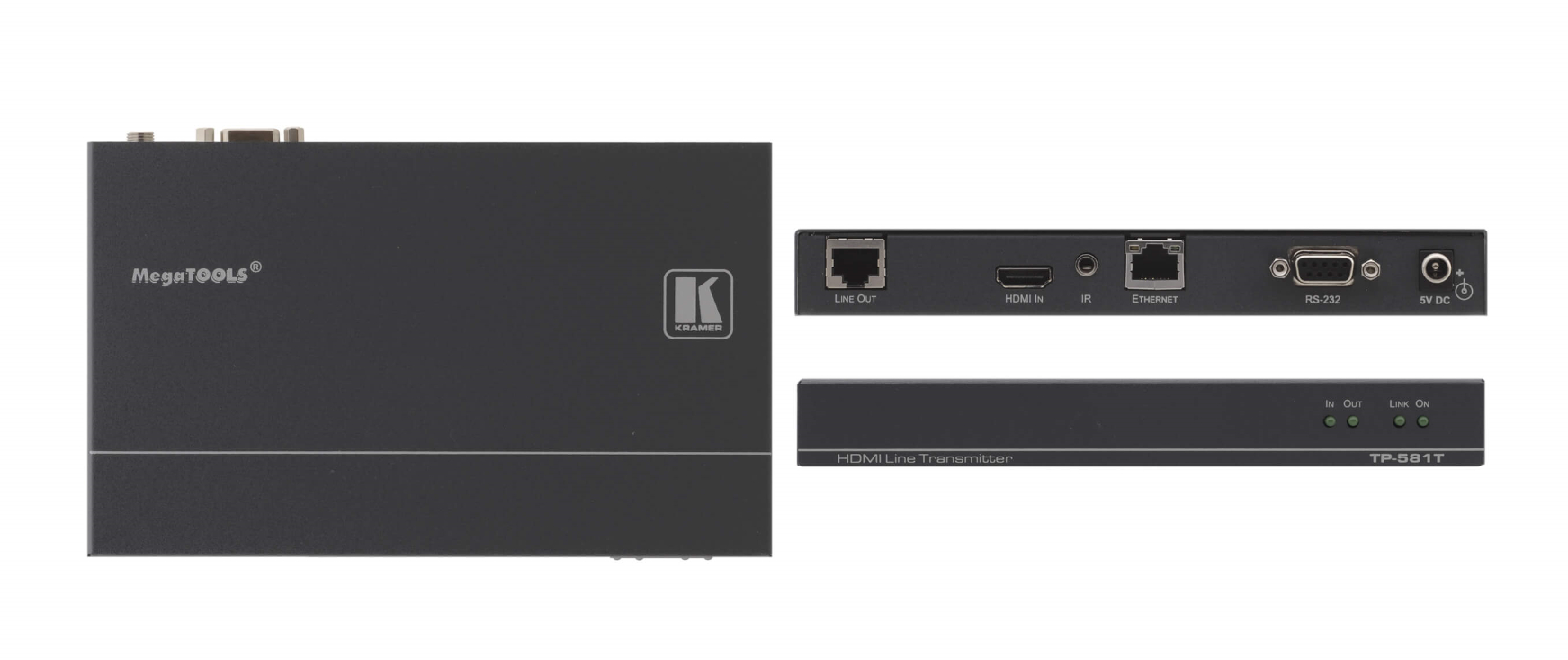 HDMI, Bidirectional RS232, Ethernet over Twisted Pair Transmitter