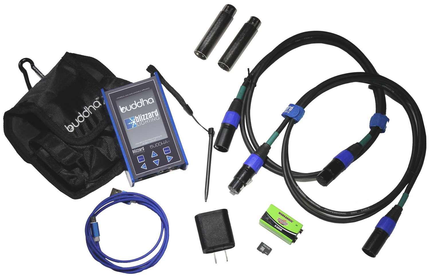 Advanced DMX Test Tool with Color Touchscreen, Case, and DMX Adapter